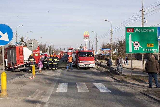 Wypadek Błonie k. Warszawy. Motocyklista nie żyje