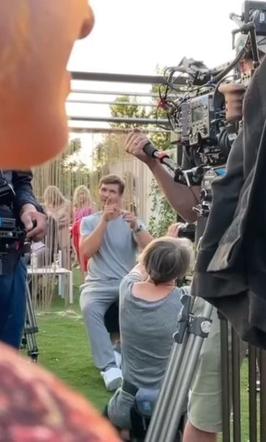 Mikołaj Roznerski (Marcin w M jak miłość) na planie