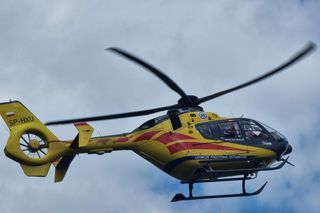 Wypadek na A4 przy węźle Gliwice-Sośnica. Lądował LPR