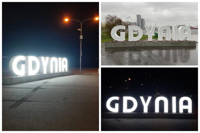 Z Gdynią można zrobić sobie zdjęcie! 8-metrowy przestrzenny napis stanął na końcu Mola Południowego  