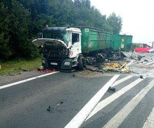 Wypadek na DK6. Zderzyły się ciężarówki
