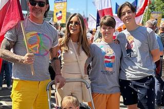 Małgorzata Rozenek i Radosław Majdan na Marszu 4 czerwca