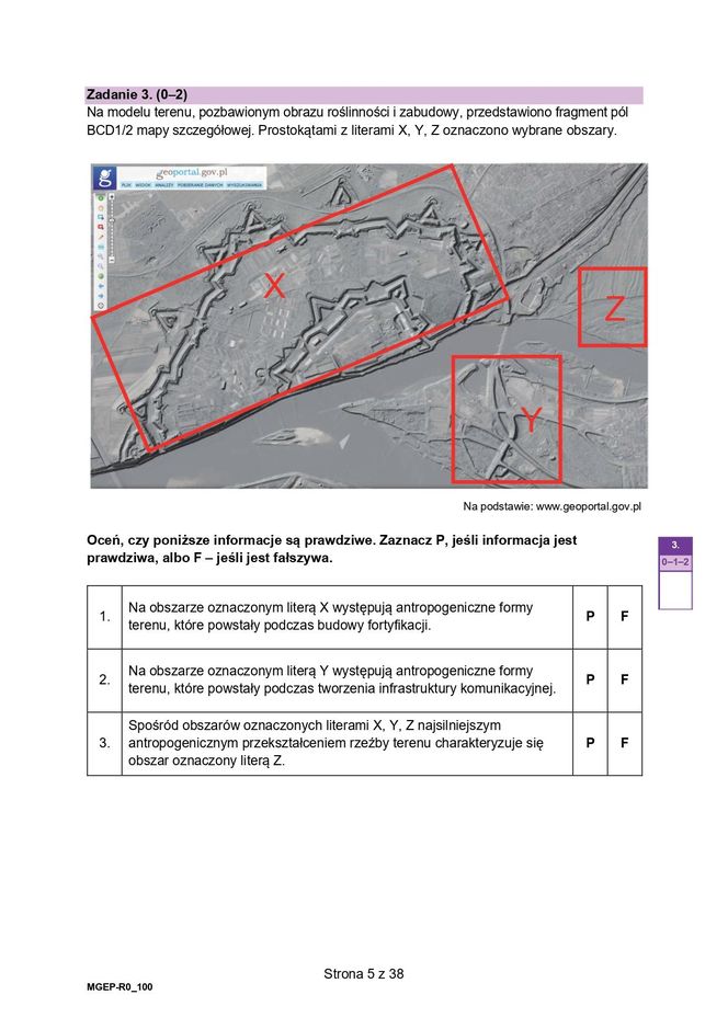 Matura próbna 2024 geografia