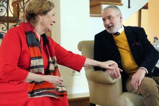 	Barwy szczęścia odc. 3162. Józefina Rawiczowa (Elżbieta Jarosik), Andrzej Zastoja-Modelski (Leon Charewicz)