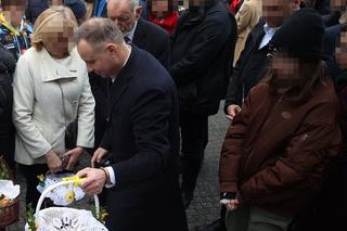 Andrzej Duda z ojcem przynieśli święconki