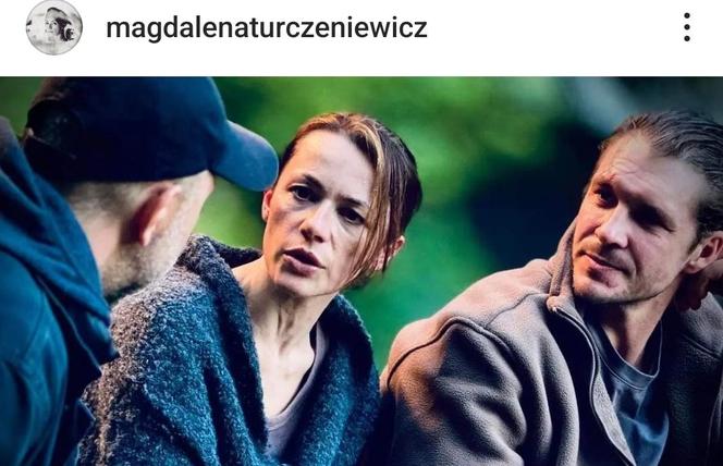 	M jak miłość na planie. Marcin (Mikołaj Roznerski), Martyna Wysocka (Magdalena Turczeniewicz)