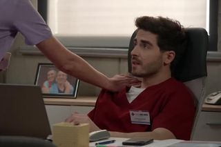 Pierwsza miłość odc. 4022. Kacper (Damian Kulec), Maja Łapacz (Julia Kamińska)