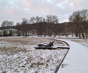 Nałęczów - Park Zdrojowy zimą