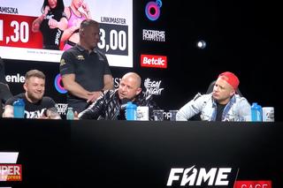 Potężne dymy na konferencji przed FAME MMA 10! Ochrona odciągała tatę Mateusza Murańskiego [WIDEO]