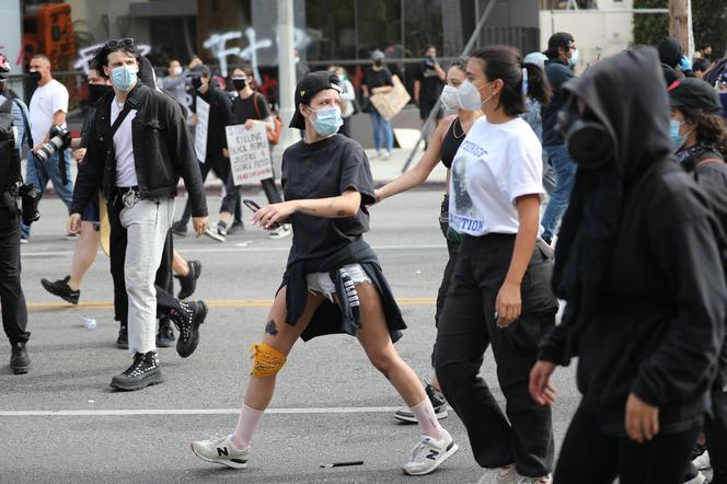 Halsey i Yungblood podczas protestów