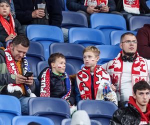 Kibice na meczu Polska -Nowa Zelandia na Stadionie Śląskim