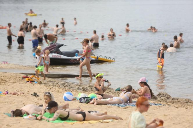 Plażowicze opanowali Pogorię III. Rekordowa frekwencja