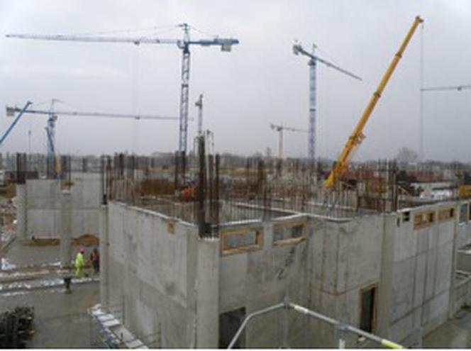 Budowa wrocłąwskiego stadionu, grudzień 2009
