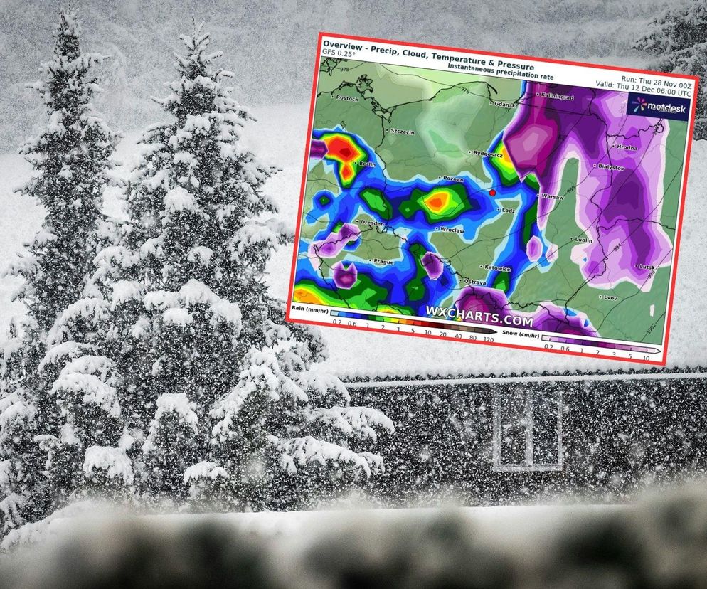 Pogoda długoterminowa na 16 dni na początek grudnia. Do Polski nadchodzi potężna śnieżyca i mrozy