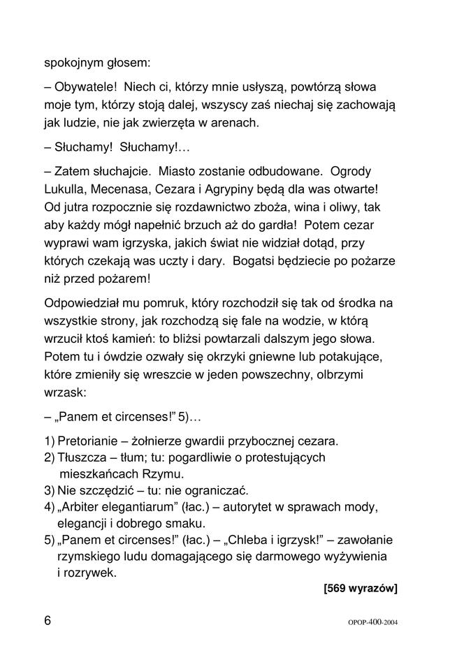 Egzamin ósmoklasisty 2020 - arkusz egzaminacyjny z jęz. polskiego