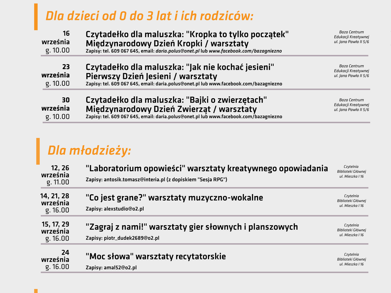 Ruszają warsztaty „Laboratorium słowa”