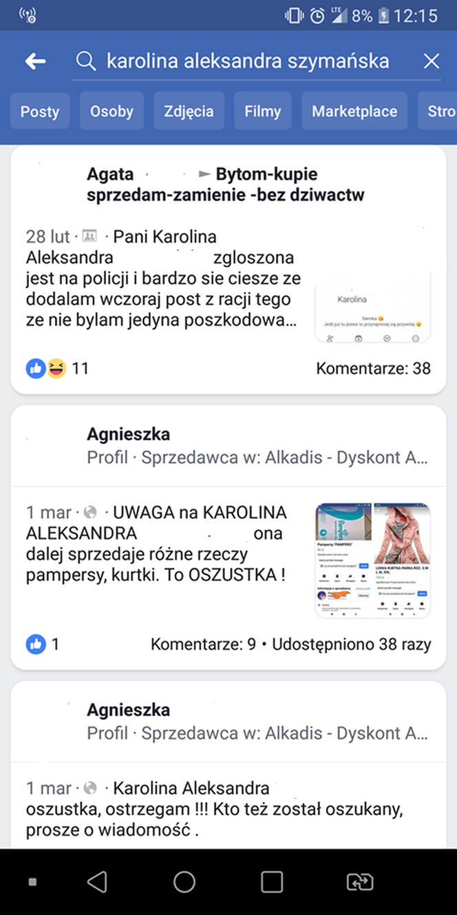 Uwaga! Groźna złodziejka grasuje na Facebooku