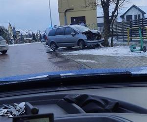 Wypadek na ul. Mościckiego w Białymstoku