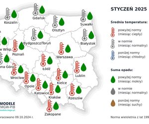 Pogoda długoterminowa IMGW na zimę 2024/2025