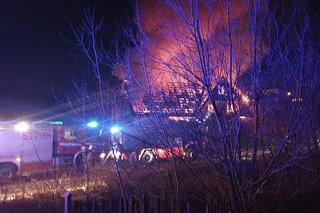 Pożar domu w Toporzysku w Małopolsce
