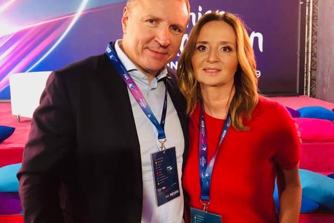 Jacek Kurski z żoną na Eurowizji Junior