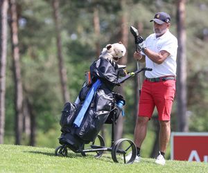 Michał Probierz na polu golfowym