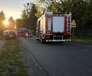 Dramatyczny wypadek motocyklisty z rowerzystką