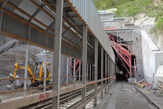 Tunel w Trzcińsku na  linii Wrocław – Jelenia Góra 
