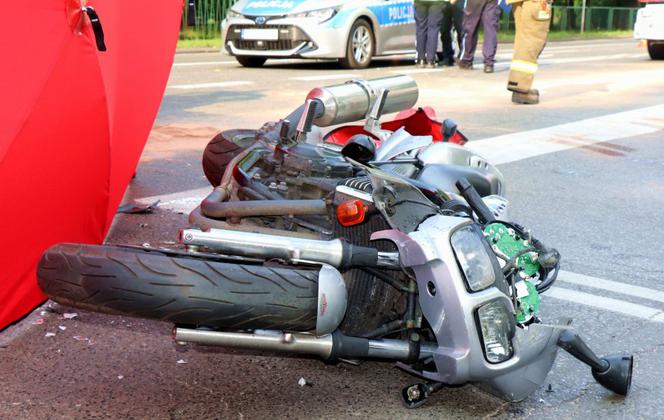 Śmiertelny wypadek motocyklistki w Sosnowcu. Do tragedii doprowadził kierowca Audi