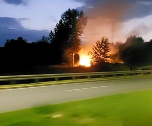 Pożar pustostanu w Rzeszowie [GALERIA]