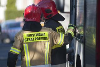 Pożar poddasza na radomskim Kapturze