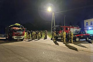 Tajemniczy obiekt spadł na poligonie pod Szczytnem? Nocna akcja policji i strażaków