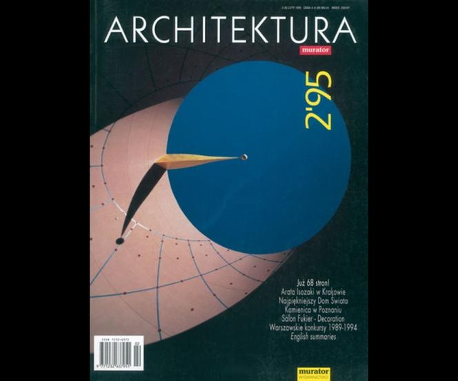 Okładka Miesięcznik Architektura 02/1995