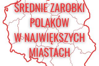 Zarobki Polaków w miastach wojewódzkich. Kto jest liderem rankingu płac?