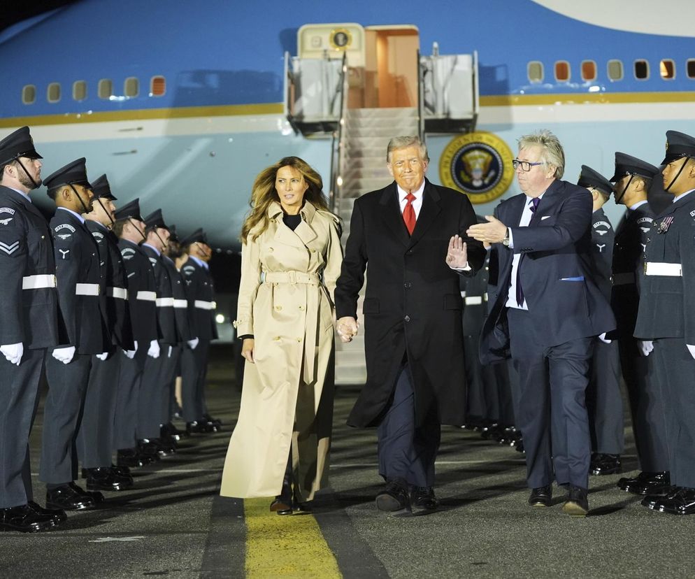 Donald Trump dziś spotka się z królem! Prezydent już w Wielkiej Brytanii