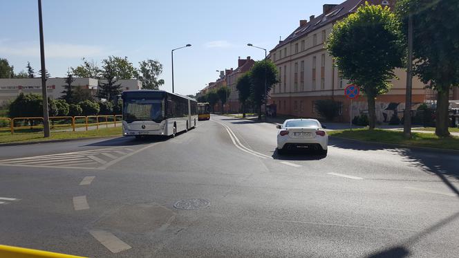 Pierwszy kurs autobusu przegubowego w Grudziądzu