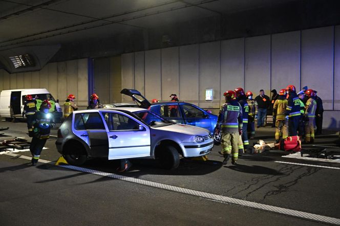 Ćwiczenia w tunelu pod Ursynowem