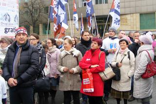 Czarny i biały protest w Poznaniu