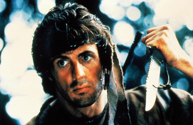 Sylvester Stallone jako Rambo 