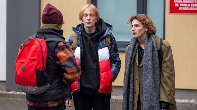 Barwy szczęścia, odc. 3015. Aleks (Hubert Wiatrowski), Jacek (Aleksander Szeląg), Julek (Kacper Krasowski)