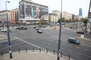 Warszawa - nowy fotoradar na skrzyżowaniu ulic Jana Pawła II i Solidarności