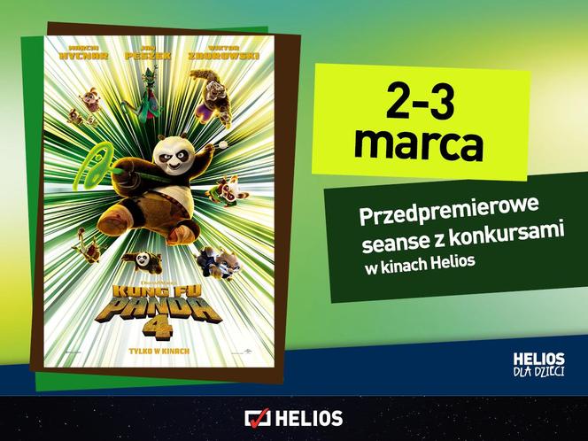 Przedpremierowe seanse „Kung Fu Panda 4” w siedleckim Heliosie już 2 i 3 marca!