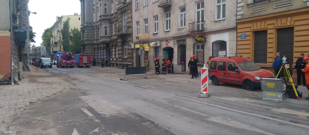 W centrum Łodzi zawaliła się trzypiętrowa kamienica