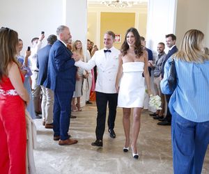 Ślub jak z bajki! Syn Marioli Bojarskiej-Ferenc powiedział tak. Panna młoda nie ukrywała brzuszka