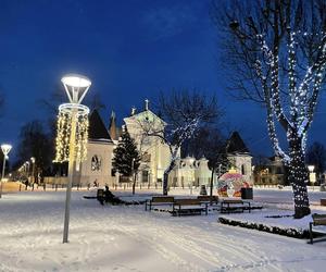 Świąteczne iluminacje w Węgrowie
