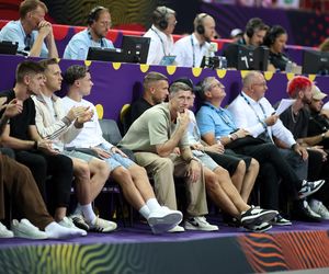 Robert Lewandowski rzucał do kosza podczas Polska - Francja