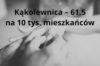 W tych gminach w woj. lubelskim zawierano najwięcej małżeństw. Mamy najnowsze dane