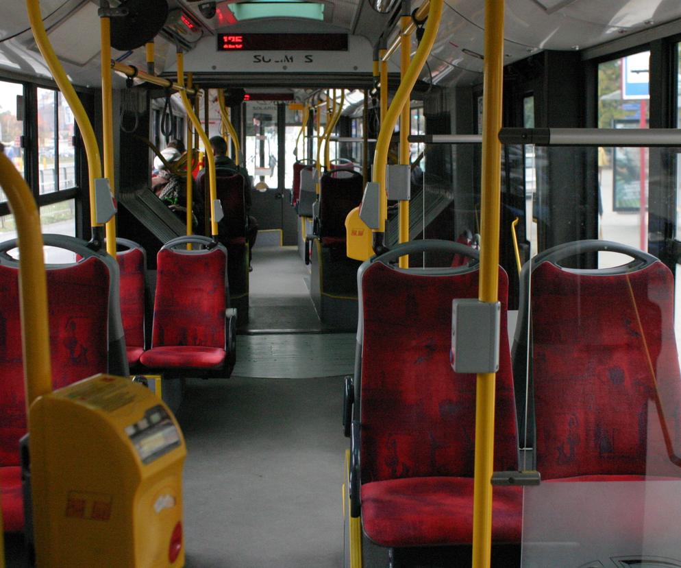Wnętrze autobusu ZTM