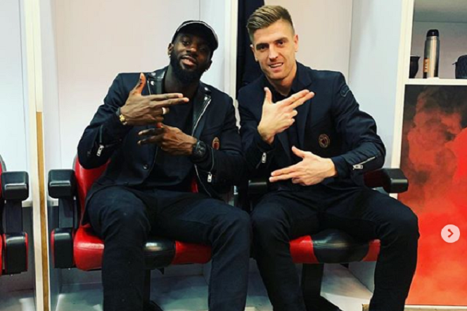 Tiemoue Bakayoko i Krzysztof Piątek