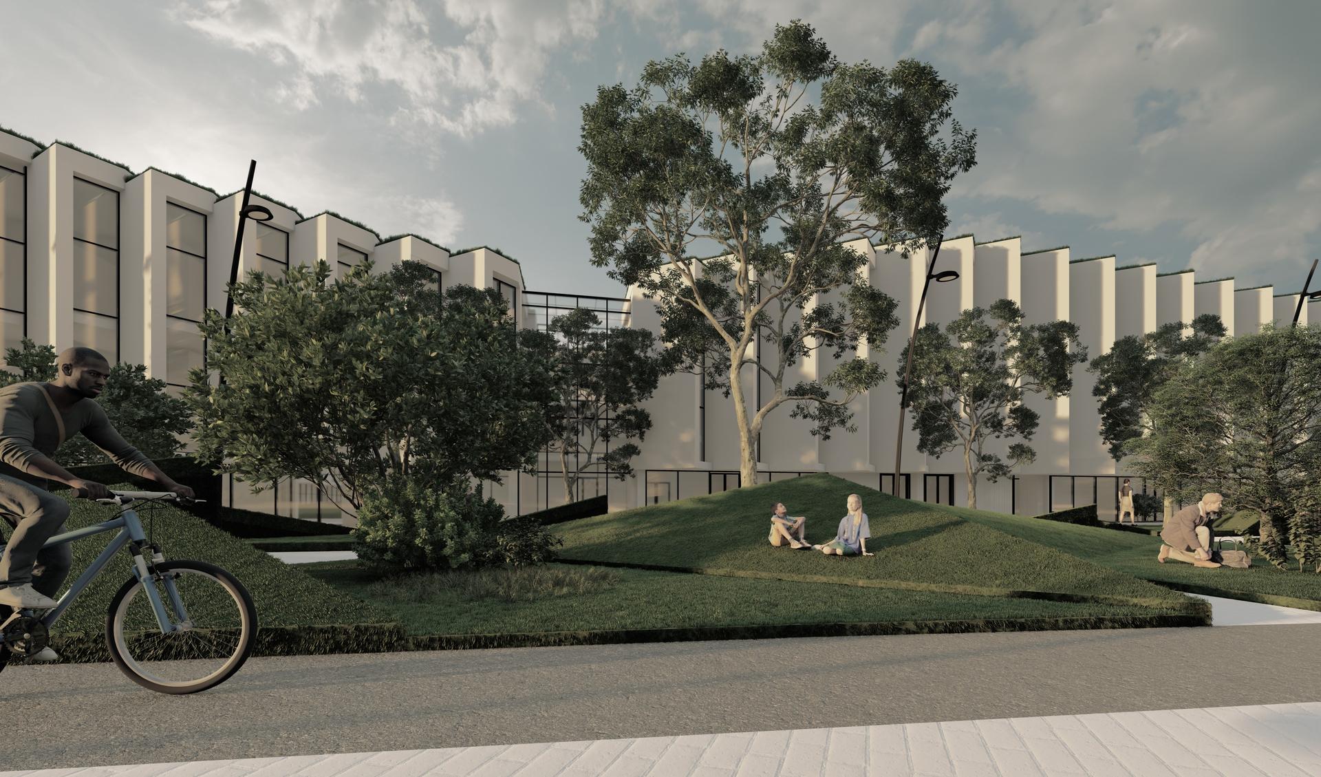 Widok od strony dworca